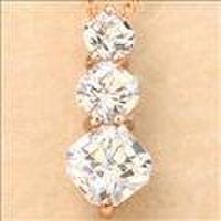 クロスフォーK10PGジルコニアネックレス