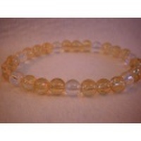 シトリン・水晶・ブレスレット