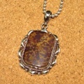 シルバー925 オーシャンジャスパー ハンドメイドペンダントトップ ST-213