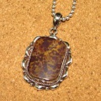 シルバー925 オーシャンジャスパー ハンドメイドペンダントトップ ST-213