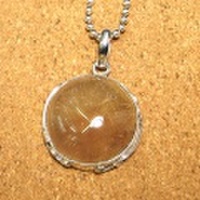 シルバー925 レッドルチルクォーツ ハンドメイドペンダントトップ ST-278