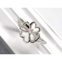 シルバー925 四つ葉ピンキーリング　　　　　　　 1-2064