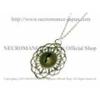 シルバースネーク義眼ネックレス Silver Snake Eye Necklace 蛇 ヘビ 目玉　【NECROMANCE ネクロマンス】