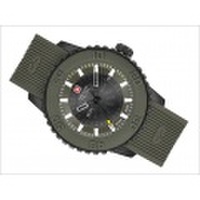 スイスミリタリー SWISS MILITARY 腕時計 TWILIGHT ML418 3針 カーキ 47mm メンズ シリコンベルト