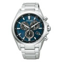 【メーカー延長保証】 ソーラー 電波時計 クロノグラフ AT3050-51L メンズウォッチ シチズン アテッサ ATTESA　名入れ刻印対応、有料　取り寄せ品