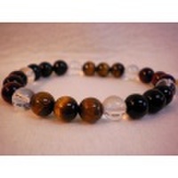 タイガーアイ・ブルータイガーアイ・レッドタイガーアイ・水晶・ブレスレット