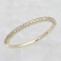 ダイヤモンド ハーフエタニティ 0.11ct リング・指輪 9,10,11号 K18YG/WG/PG・K10YG/WG/PG・ゴールド (264252-66-263932-4)