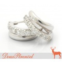 ダイヤモンド フープピアス Pt900 D:0.22 D:0.22【プラチナ】【Diamond】