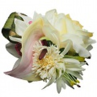 ハワイアン フラワー ヘアクリップ　ローズ/オーキッド　フラ用品