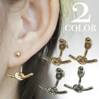 バックキャッチ ピアス ノット ノットピアス 結び目 縁結び ゴールド シルバー 上品 カジュアル ワンポイント 華やか レディース イベント お祝い 760605