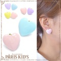 パステル カラー ポップ ハート イヤリング パリスキッズ本店 原宿 pariskid’s 公式 通販 安い ymgir