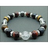 パワーストーン京屋オリジナル/戦国武将 直江兼続ブレスレット　天地人「愛」　虎目石 パワーストーン