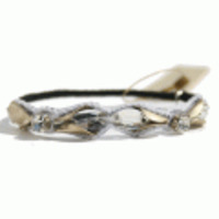 ブランド-Deepa Gurnaniヘアアクセサリー◆ジュエルチューリップリボンヘアゴム◆アイボリー