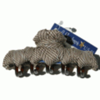 ブランド-L.EricksoｎUSAヘアアクセサリー◆Zig Zagシルクサテンクリップ◆チェック