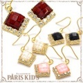 プリズム ストーンロザンガ ピアス パリスキッズ本店 原宿 pariskid’s 公式 通販 安い josim