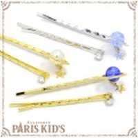 ヘアピン セット ２本 土星 モチーフ プラネット ゴールド シルバー hrtrd