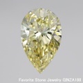 ペアシェイプ 3カラット ダイヤモンドルース 3.456ct LIGHT YELLOW VS-1 中央宝石鑑定書 （270311）