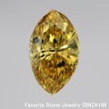 マーキース イエローダイヤモンドルース 1.274ct FANCY DEEP ORANGY YELLOW I-1 中央宝石 （271685）