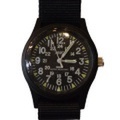 ミリタリー・ウォッチ・カンパニー　【MWC】　INFANTRY WATCH　W-113QTZOL(BLACK)