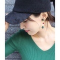 ロングパーツイヤリング/5カラー