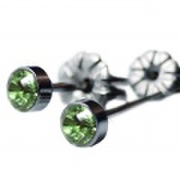 金属アレルギー対応 FDAピアス【ベリドット】