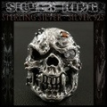 送料無料！シルバーリング リング 指輪 ドクロ 髑髏 スカル シルバー925 ジルコニア Sterling Silver Ring Skull Zirconia(ID sr0788r81)