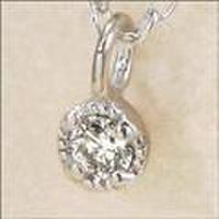 天然ダイヤモンド1粒ネックレス