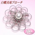白蝶真珠ブローチ（10mm）