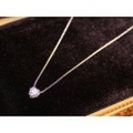 半円型プチハートネックレス　　Moon Jewelry