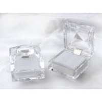 氷のような　キレイな　透明ジュエリーケース（ネックレス　リング　ピアス）【1個単位の販売】 [k060276]