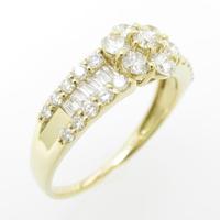 K18YG ダイヤモンドリング