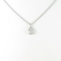 ティファニー バイザヤード ネックレス 0．49ct・F・VVS1・ペアシェイプ10％引き