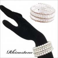 パール＆ストーンブレスレット【メール便可】