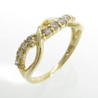 K18YG ダイヤモンドリング