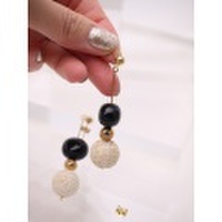 ラタンボールスウィングピアス