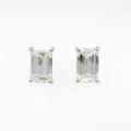 【リメイク】ST／プラチナダイヤモンドピアス 1．035ct・1．037ct・I・VS1?2・エメラルドカット10％引き