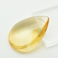 シトリン　ルース　タンブル【約8.9g】天然石｜パワーストーン｜シトリン｜黄水晶｜ドロップカット｜タンブル｜e0576