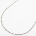 【送料無料】【日本製】純プラチナ/pt999/純pt ネックレス スクリューチェーン 50cm 3.4g　0952-NP13