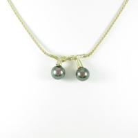 K18YG クロチョウパールネックレス