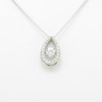 【新品】プラチナダイヤモンドネックレス 0．336ct・F・SI2・GOOD