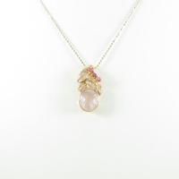 K18PG ローズクオーツネックレス30％引き