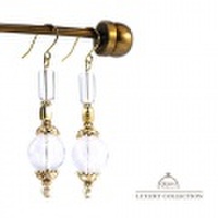 イヤリング　クリア　パール　エレガント　上品　フック　イヤリング　レディース　ジュエリー　アクセサリー　大ぶり　大人可愛い　シンプル　クリア　ビーズ　ゴールド　プレゼント　アクセサリー　シンプル　ピアス