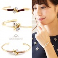 ブレスレット　キュービックジルコニアブレスレット　ゴールドブレスレット　ニッケルフリーブレスレット　大人可愛いブレスレット　シンプルジュエリー　キュービックジルコニアブレスレット　プレゼント