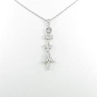 K18WG ダイヤモンドネックレス