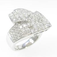 K18WG パヴェ ダイヤモンドリング