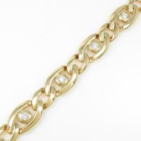 K18YG ダイヤモンドブレスレット