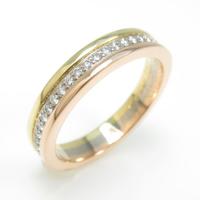 カルティエ スリーゴールド リング