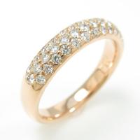 K18PG パヴェ ダイヤモンドリング