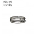 INDIAN JEWELRY ナバホ族アーティストの作品『NAVAJO SILVER RING』【アメカジ・ネイティブ】IJ-116