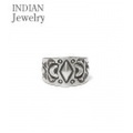 INDIAN JEWELRY ナバホ族アーティストの作品『NAVAJO STAMPED SILVER RING』【アメカジ・ネイティブ】IJ-121
